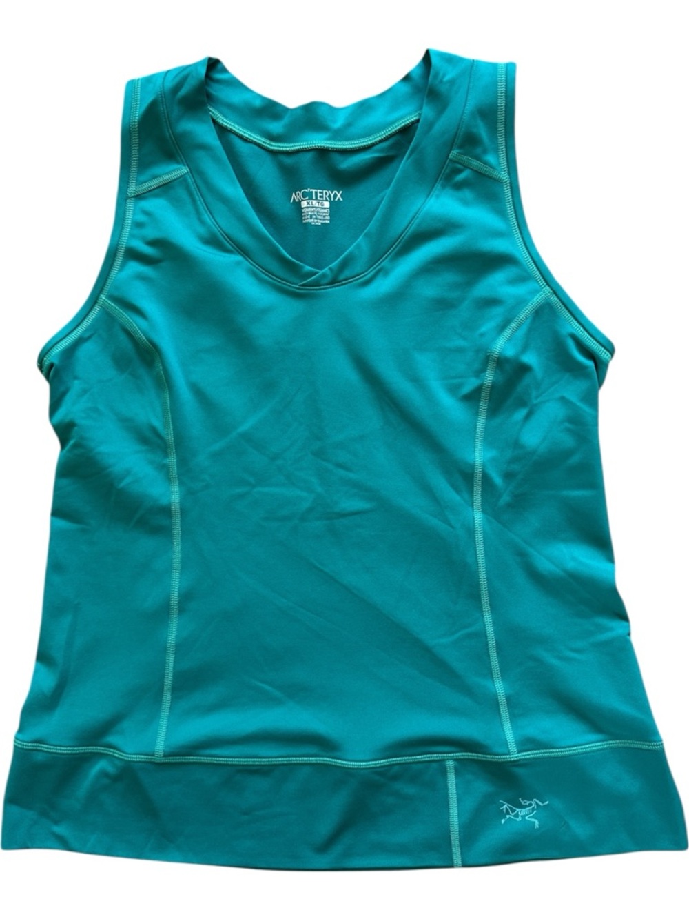 Arc’teryx XL Teal Sleeveless Athletic Tank Top V Neck Stretch Performance